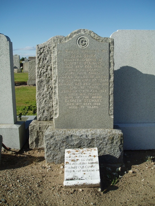 Photograph of Second Hand James Stewart Cowie